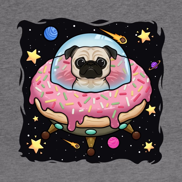 UFO Pug: A Close Encounter of the Pug Kind by Holymayo Tee